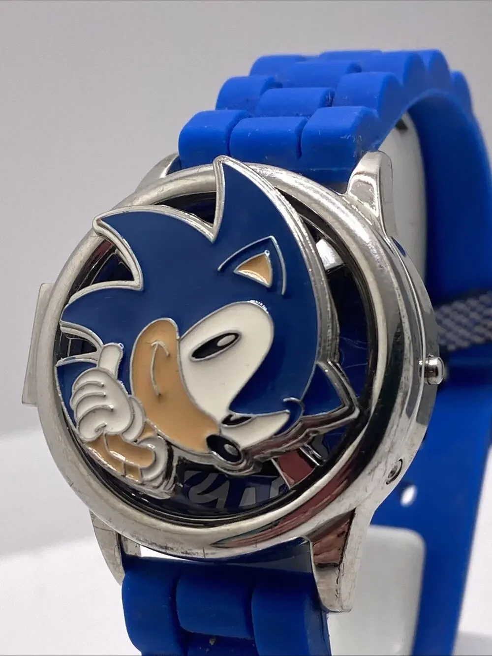Sonic The Hedge Hog Spinning Watch Unisex New Battery